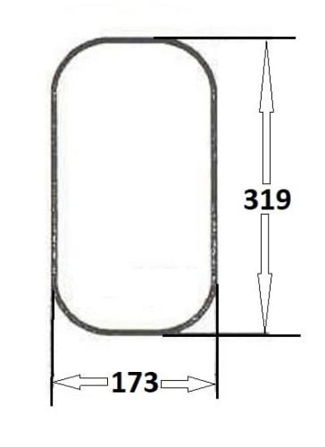Szyba przednia dolna lewa, prawa do ciągnika Ursus (094)