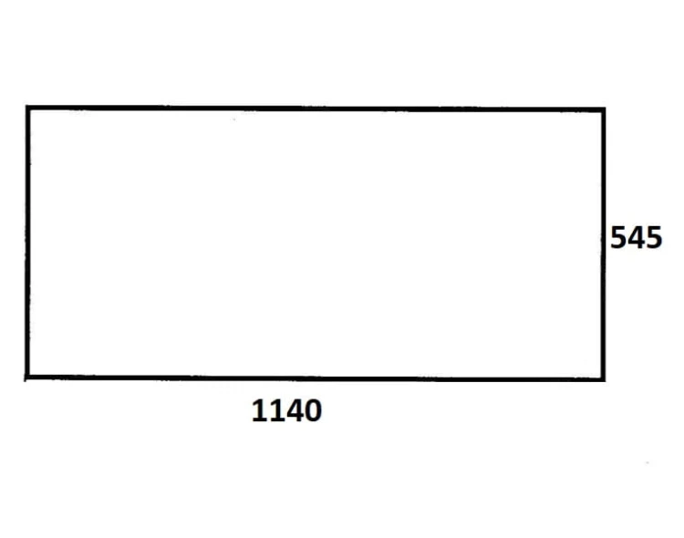 Szyba tylna do ciągnika Ursus (255)