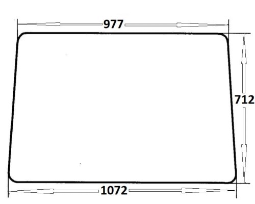 Szyba przednia do ciągnika Ursus (179)