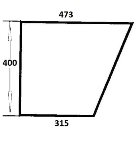 Szyba drzwi dolna lewa, prawa do ciągnika Ursus (409)