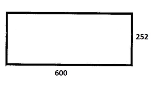 Szyba tylna dolna do ciągnika Ursus (378)