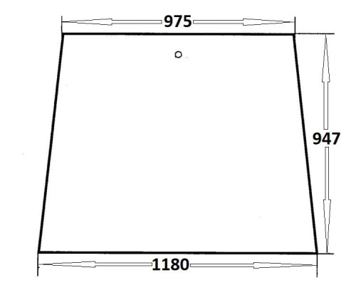 Szyba przednia do ciągnika Ursus (137)