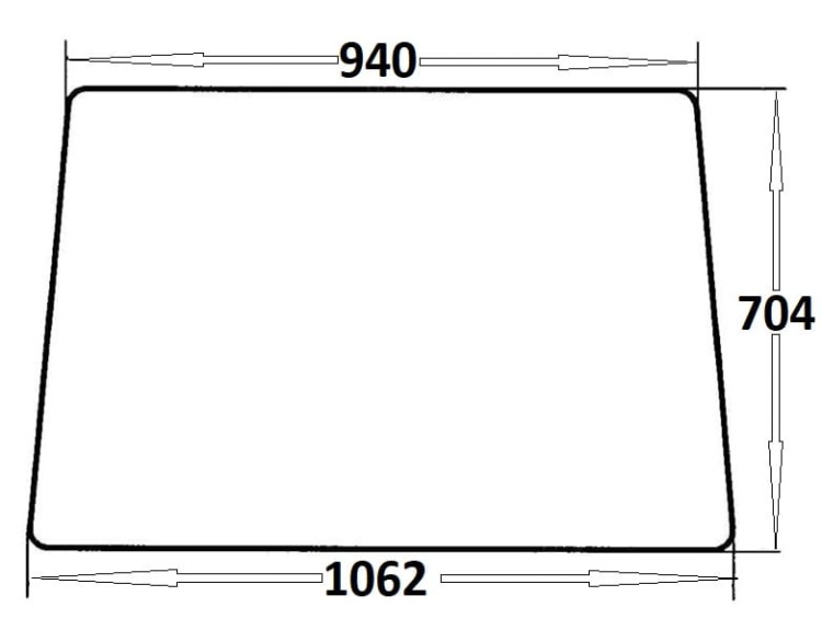 szyba przednia do ciągnika Massey Ferguson (873)