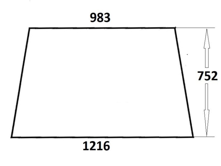 szyba przednia do ciągnika Massey Ferguson, Ursus (403)