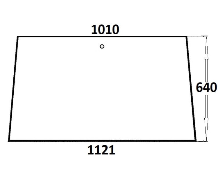 Szyba przednia do ciągnika Massey Ferguson (324)