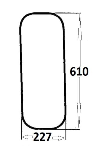 Szyba tylna boczna lewa, prawa do ciągnika Massey Ferguson (247)