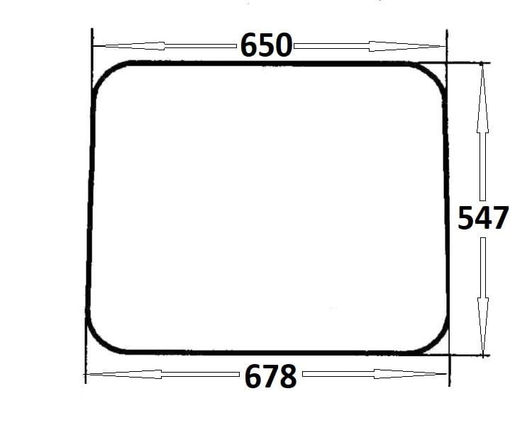 Szyba tylna do ciągnika Massey Ferguson (243)