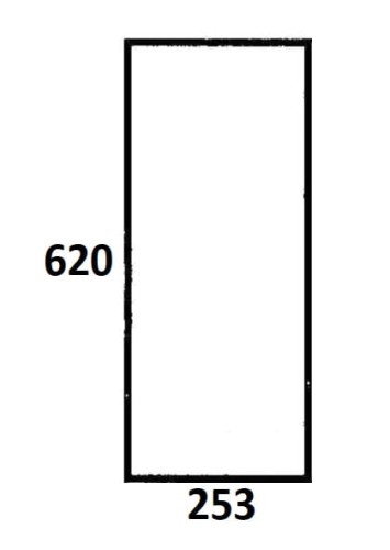 Szyba przednia dolna  lewa, prawa do ciągnika Massey Ferguson (252)