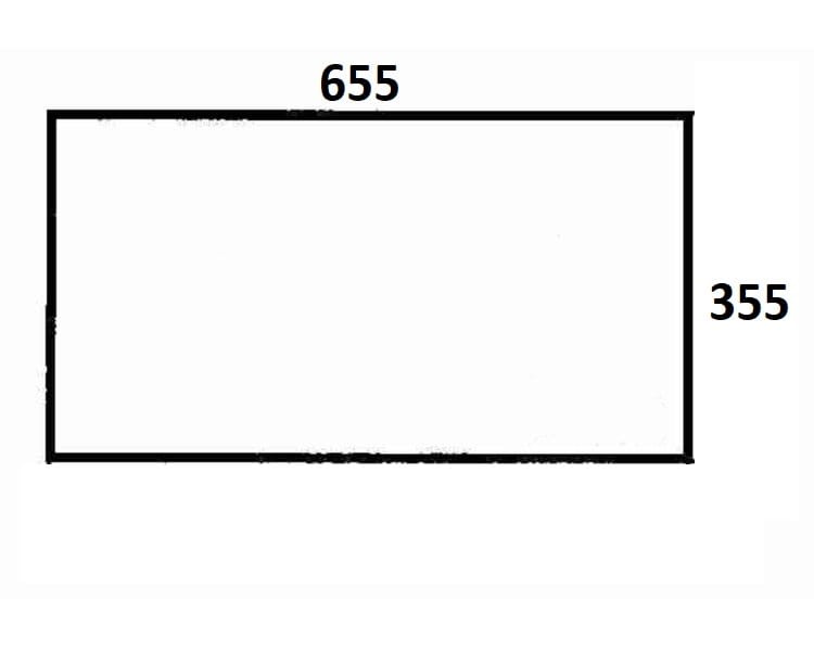 Szyba tylna dolna do ciągnika Massey Ferguson (401)