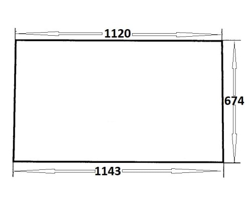 Szyba przednia do ciągnika Massey Ferguson, Ursus (177)