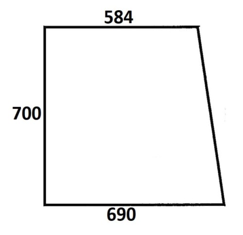 Szyba boczna lewa, prawa do ciągnika Massey Ferguson (186)