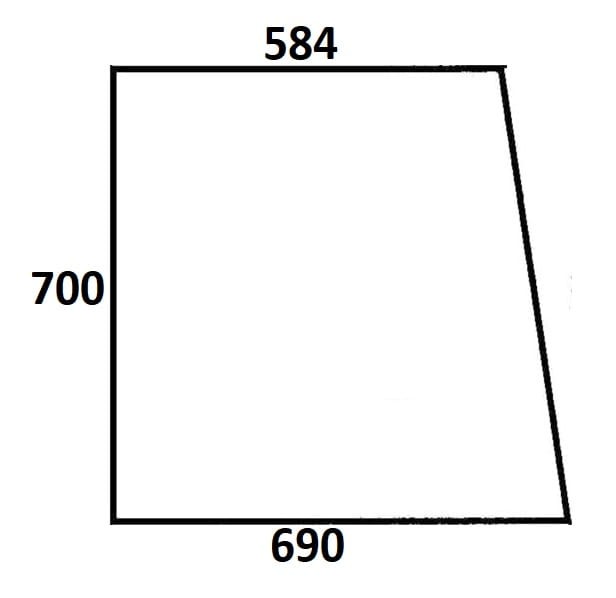 Szyba boczna lewa, prawa do ciągnika Massey Ferguson (186)