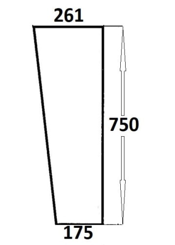 Szyba przednia dolna prawa do ciągnika Massey Ferguson (037)