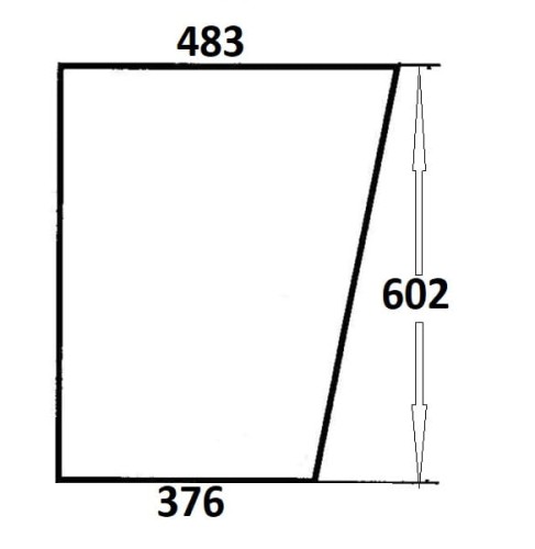 Szyba drzwi dolna lewa, prawa do ciągnika Massey Ferguson (040)