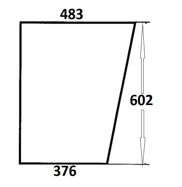 Szyba drzwi dolna lewa, prawa do ciągnika Massey Ferguson (040)