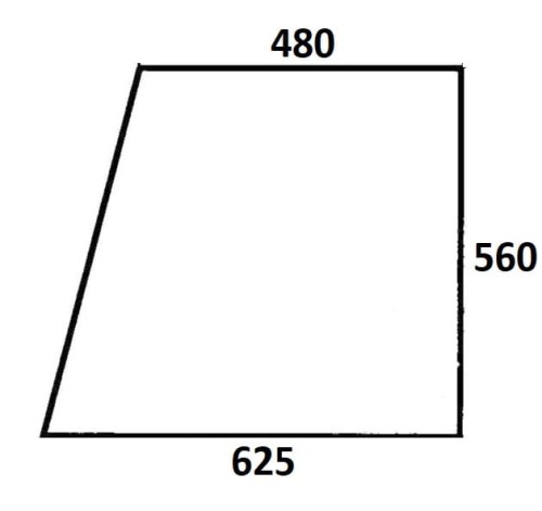 Szyba drzwi górna lewa, prawa do ciągnika Massey Ferguson (116)