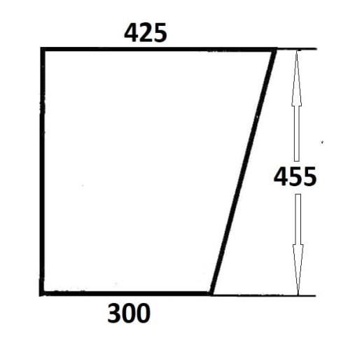 Szyba drzwi dolna lewa, prawa do ciągnika Massey Ferguson (118)