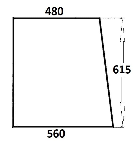 Szyba boczna lewa, prawa do ciągnika Massey Ferguson (115)