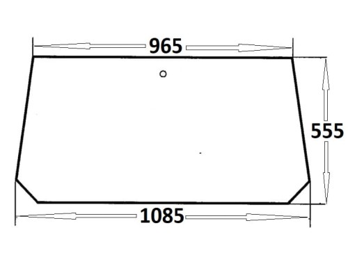 Szyba tylna do ciągnika Massey Ferguson (120)