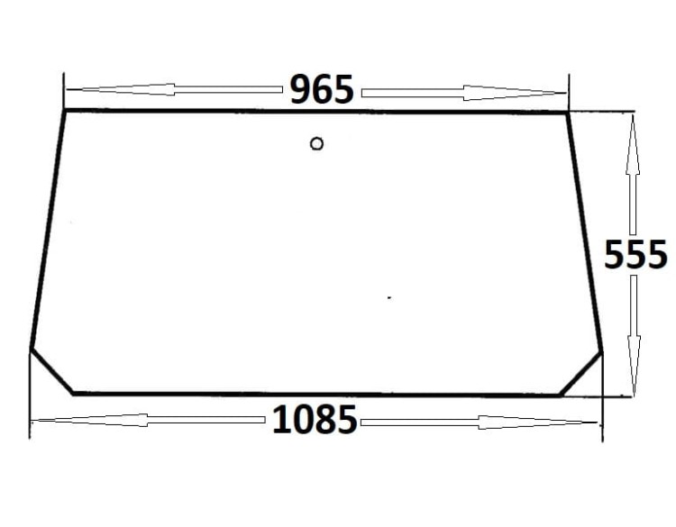 Szyba tylna do ciągnika Massey Ferguson (120)