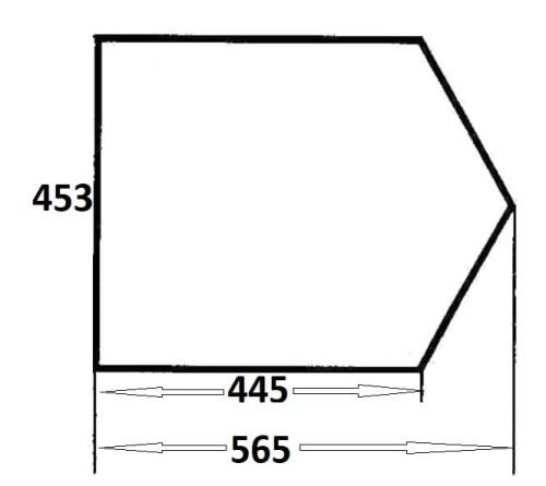Szyba drzwi dolna lewa, prawa do ciągnika Massey Ferguson (152)