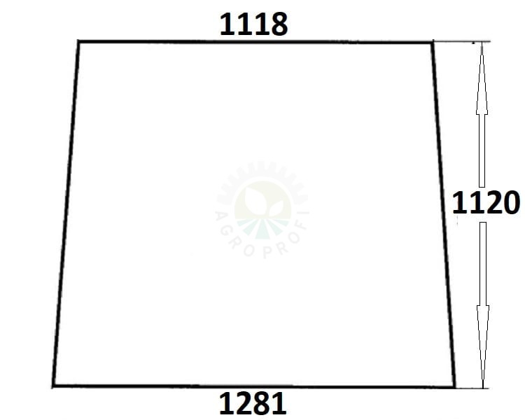Szyba przednia do ciągnika Ursus, Zetor 86368075 (025a)