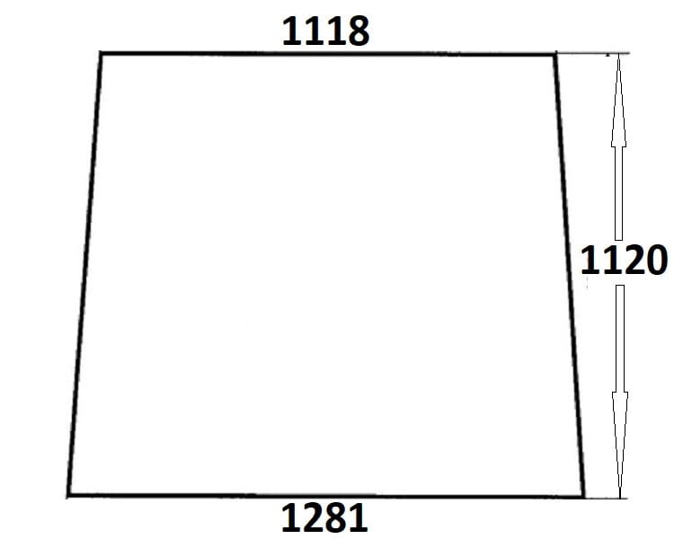 Szyba przednia do ciągnika Ursus, Zetor 86368075 (025a)
