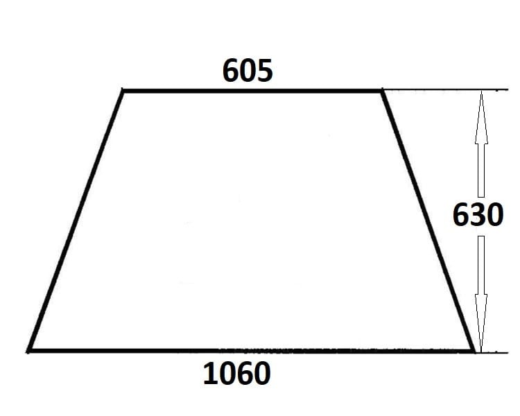 Szyba boczna lewa, prawa do ciągnika Ursus, Zetor 80368054 (025)