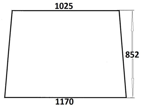 Szyba przednia do ciągnika Ursus (821)