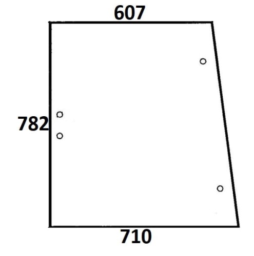 Szyba boczna lewa, prawa do ciągnika Ursus (822)