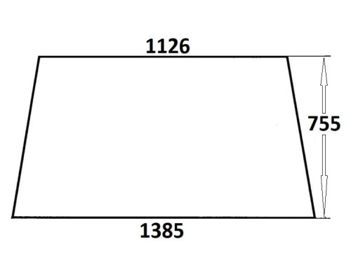 Szyba przednia do ciągnika Ursus (484)
