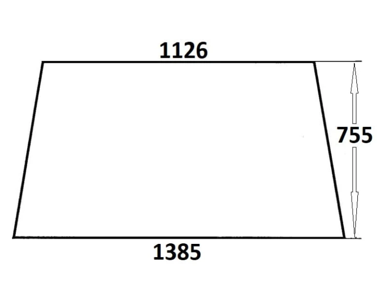 Szyba przednia do ciągnika Ursus (484)