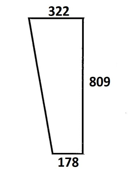 Szyba przednia dolna lewa, prawa do ciągnika Ursus (487)