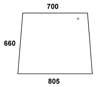 Szyba tylna do ciągnika Fendt - 167810050010