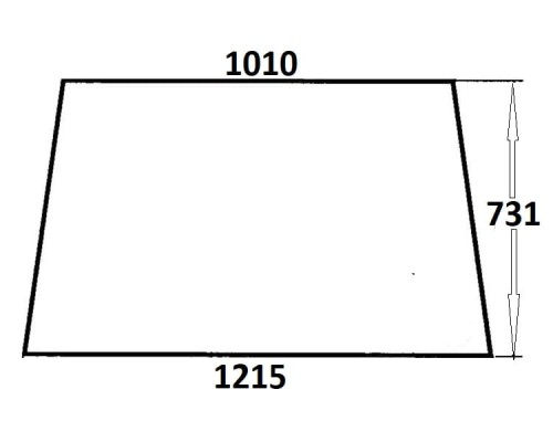 Szyba przednia do ciągnika Ursus (703)