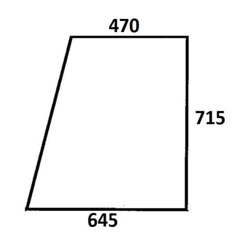 Szyba drzwi górna lewa, prawa do ciągnika Ursus (706)