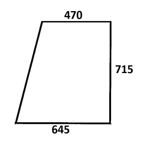 Szyba drzwi górna lewa, prawa do ciągnika Ursus (706)
