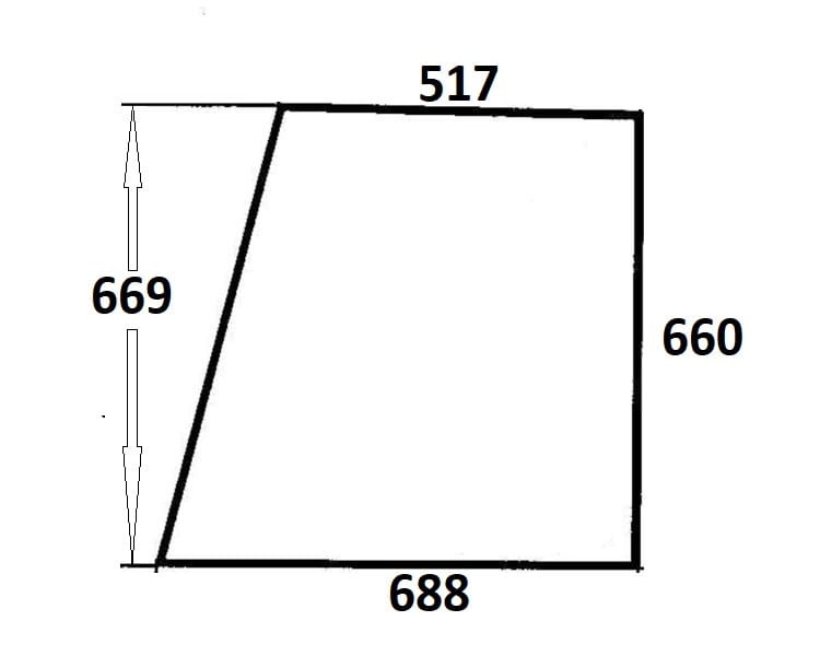 Szyba drzwi górna lewa, prawa do ciągnika Ursus (734)