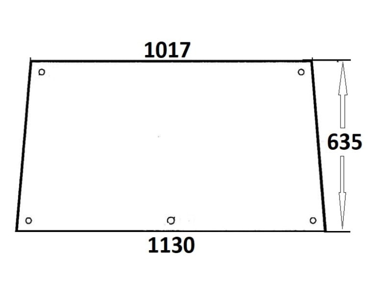 Szyba przednia do ciągnika Ursus (081)