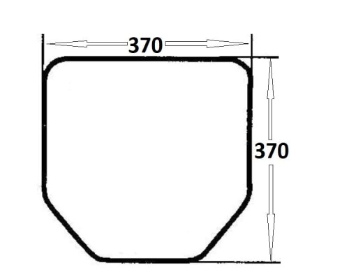 Szyba tylna dolna do ciągnika Ursus (080)