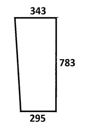 Szyba przednia dolna lewa, prawa do ciągnika Ursus (737)