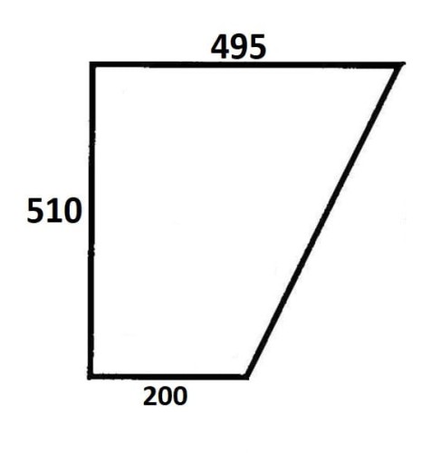 Szyba drzwi dolna lewa, prawa do ciągnika Ursus (682a)