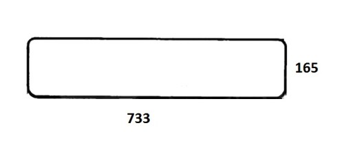 Szyba tylna dolna do ciągnika Fendt 178810050340 (859)