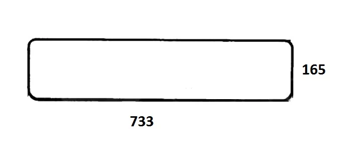 Szyba tylna dolna do ciągnika Fendt 178810050340 (859)