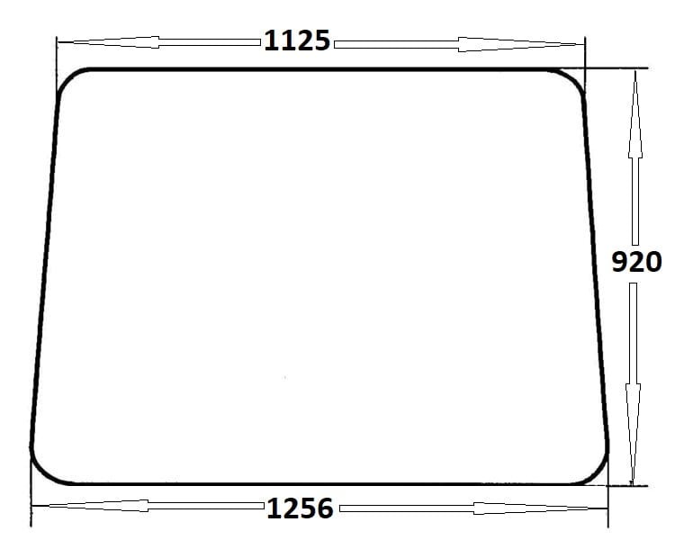 Szyba przednia do do ciągnika MTZ-82 (049)