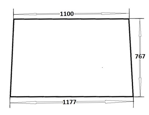 Szyba przednia do ciągnika Zetor 84368001 (652)