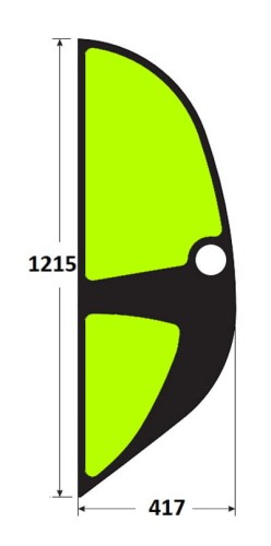 Szyba boczna lewa ładowarka teleskopowa Manitou 748124