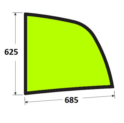 Szyba boczna lewa ładowarka teleskopowa Manitou 704998