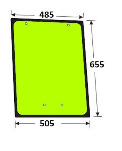 Szyba boczna lewa do ciągnika Valtra V31534900