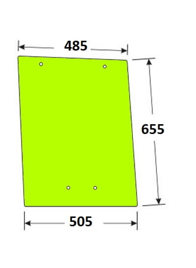 Szyba boczna lewa do ciągnika Valtra V31534900